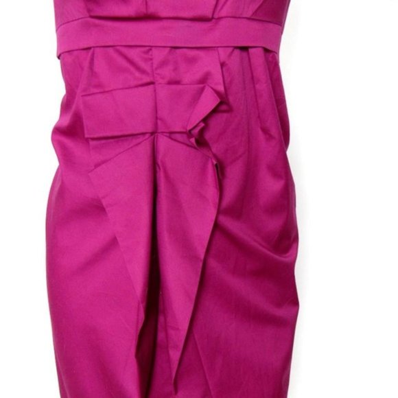 Rare LIU JO Italy Hot Pink Magenta Mini Pencil Dress M $399 - European Fashion! - Picture 2 of 5